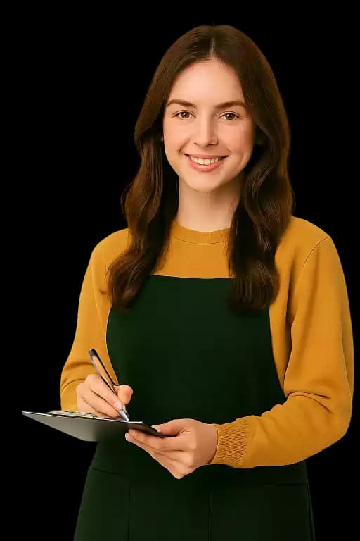 Professional pointing to the CTA to create a profile on Tonomo